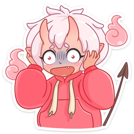 Стикер Они-Тян @nyasticks - 4