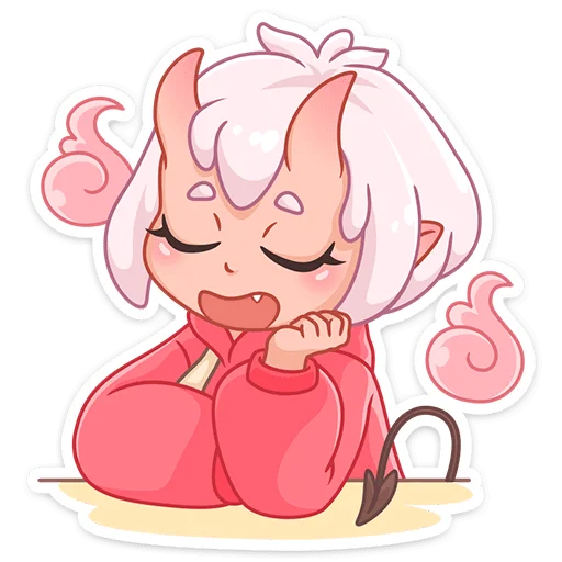 Стикер Они-Тян @nyasticks - 0