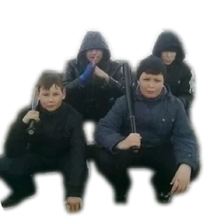 Стикер Опасный район - 2