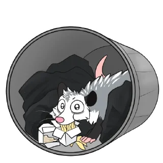 Sticker Opossums by Pulexart.com - 9