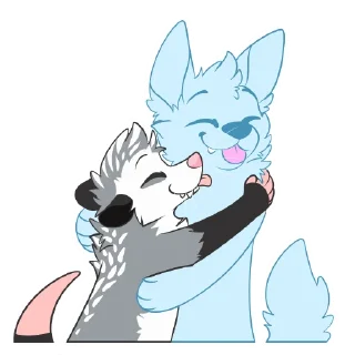 Sticker Opossums by Pulexart.com - 3