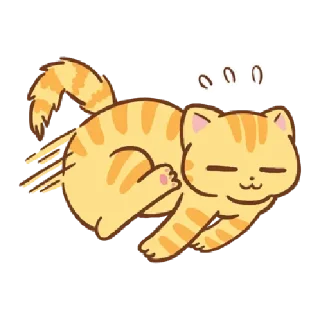 Sticker Orange cat @tgsticker - 4