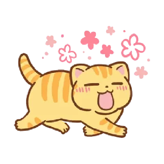 Sticker Orange cat @tgsticker - 10