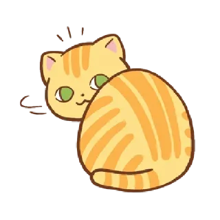 Sticker Orange cat @tgsticker - 2
