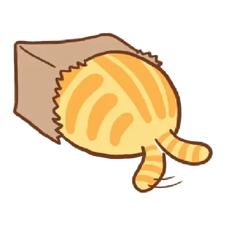 Sticker Orange cat @tgsticker - 9