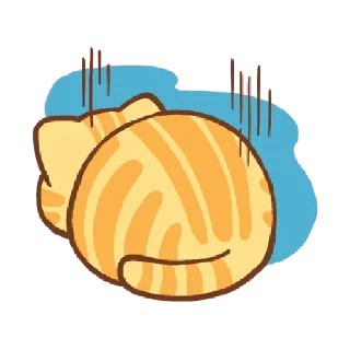 Sticker Orange cat @tgsticker - 8