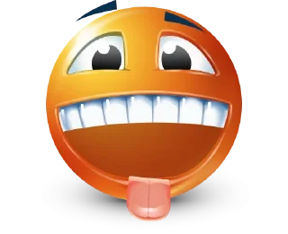 Sticker Orange Face Emoji @TgSticker @MoiStikiBot - 8