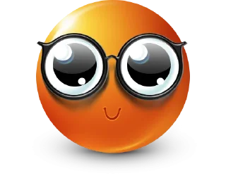 Sticker Orange Face Emoji @TgSticker @MoiStikiBot - 2