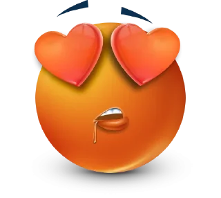 Sticker Orange Face Emoji @TgSticker @MoiStikiBot - 9