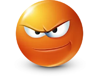 Sticker Orange Face Emoji @TgSticker @MoiStikiBot - 3