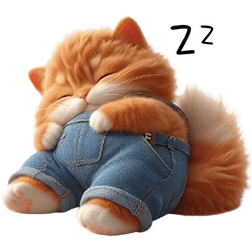 Стикер Orange_Cat_Boring_face_Nyasticks - 1