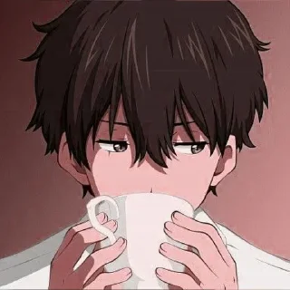 Sticker Oreki by @anime_stickerr - 2