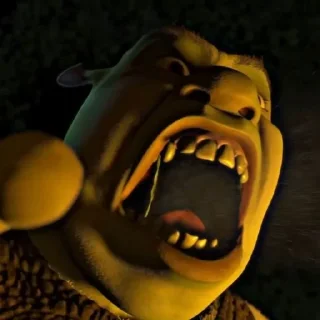 Стикер ↑𝑺𝒉𝒓𝒆𝒌 - 𝑫𝒐𝒏𝒌𝒆𝒚 🔱 @OrgFMood - 10