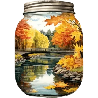 Sticker Осень @vgostyax_ymatyshki - 3