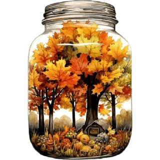 Sticker Осень @vgostyax_ymatyshki - 8