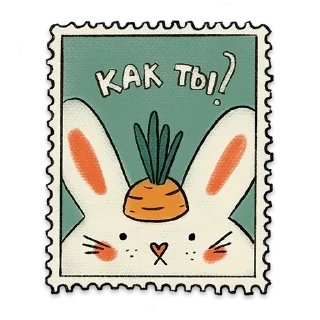 Стикер 🌻Postcards @stickersb2b - 5