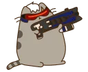 Стикер Pusheen Overwatch - 7