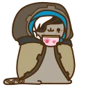 Стикер Pusheen Overwatch - 9