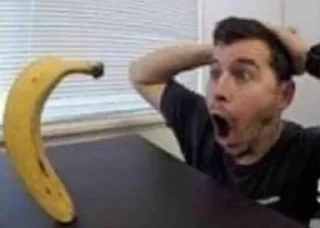 person banana indoor