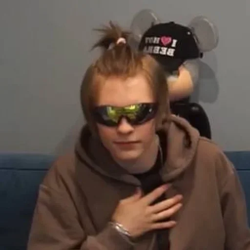 person human face goggles