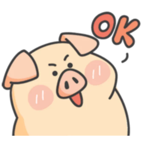 clipart pig cartoon