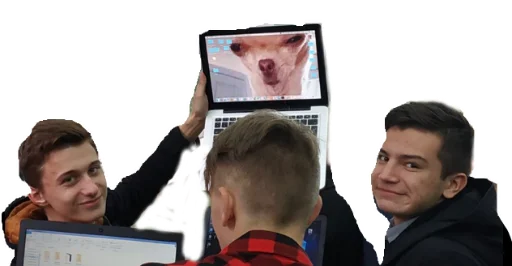 human face person laptop