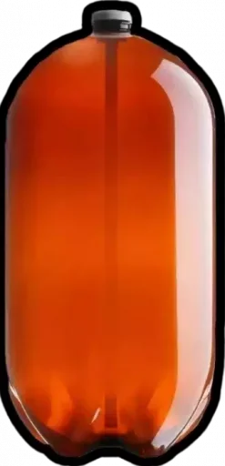 orange amber bottle