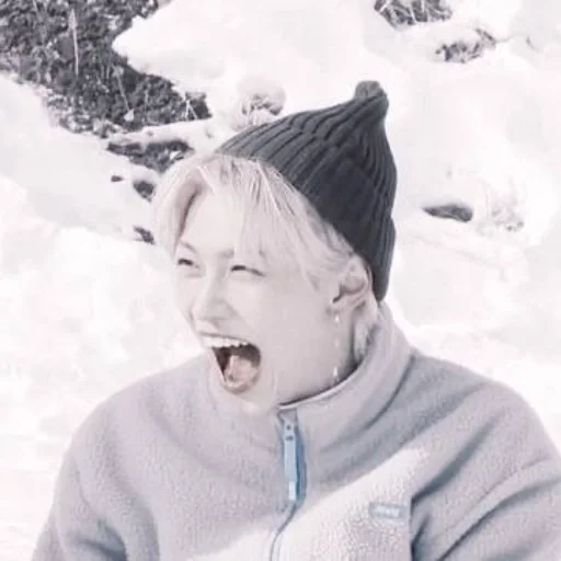 person snow human face