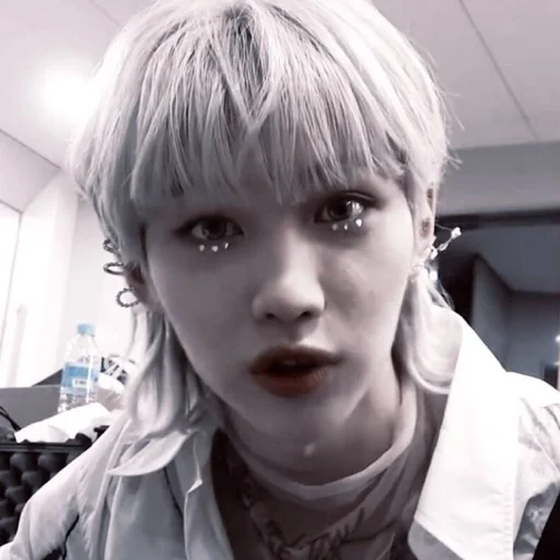 person human face bangs