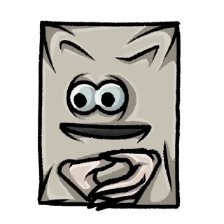 Стикер Опечаленный Мешок - 1