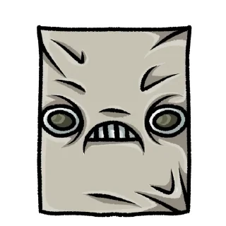 Стикер Опечаленный Мешок - 11