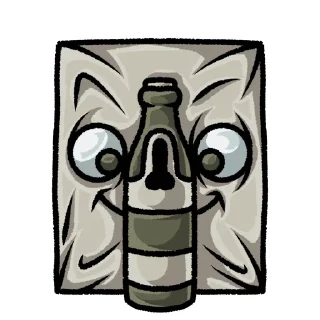 Стикер Опечаленный Мешок - 4