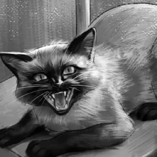 Sticker Пафосная Кися Джоанна - 0