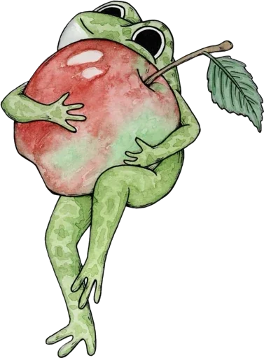 Sticker Paige_frogs - 1