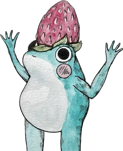 Sticker Paige_frogs - 1