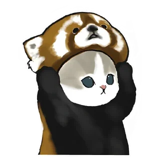 Стикер Панда и Котик - 9