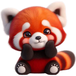 Стикер Красная панда @Nyasticks - 5