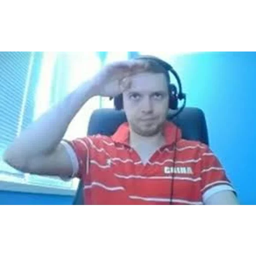 person human face headphones