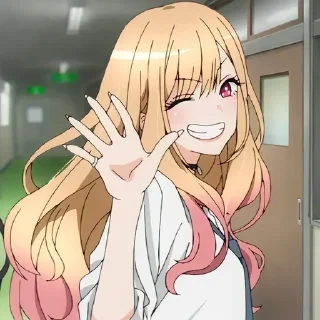 Стикер Фарфоровая кукла @anime_sticks - 2