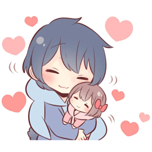 Sticker Парные-кун @nyasticks - 1