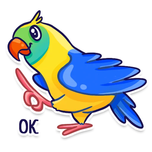 Sticker Parrot @tryam.art - 7