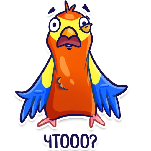 Sticker Parrot @tryam.art - 2