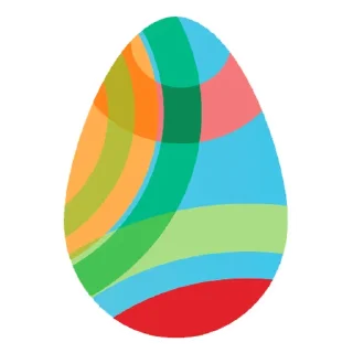 Стикер Easter Eggs @stickersb2b - 4