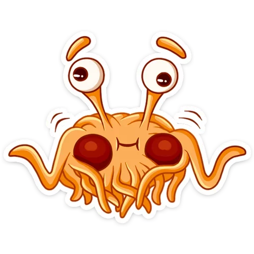Стикер Макаронный Монстр :: @mosticks - 8