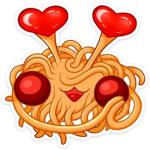 Стикер Макаронный Монстр :: @mosticks - 7