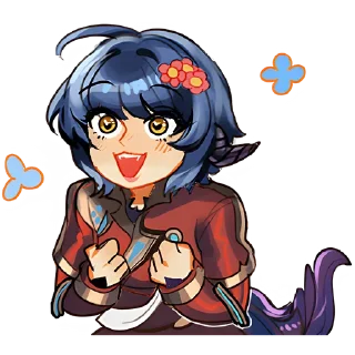 Sticker Пастель и Ас @Nyasticks - 2