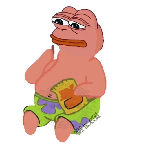Стикер Patrick PePe 🐸 - [ @Her3i ] - 8