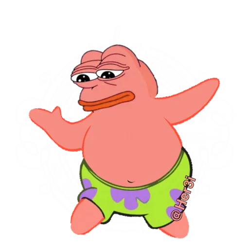 Стикер Patrick PePe 🐸 - [ @Her3i ] - 7