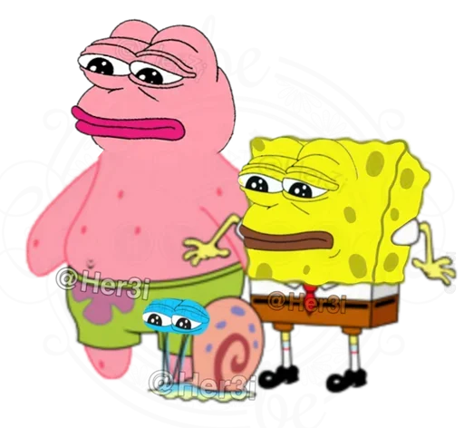 Стикер Patrick PePe 🐸 - [ @Her3i ] - 5