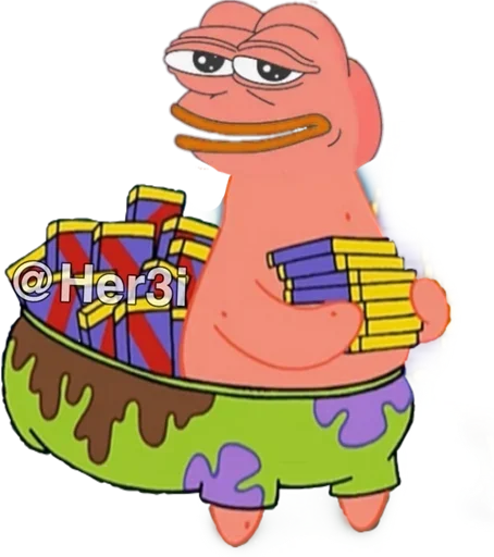 Стикер Patrick PePe 🐸 - [ @Her3i ] - 0